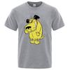 Muttley T Shirt Cartoon Funny Cotton Laughing Dog Humor Hihi Heehee  Fashion Street T-shirt Men Brand Tee Shirt