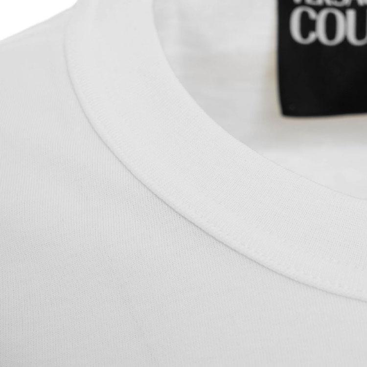Versace Round Neck Logo Print Short Sleeve T-Shirt Men Tops 72GAHP0-3CJ00P-21003