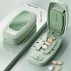 Portable Multifunctional Pill Splitter with Storage Compartment Precise 1/2 1/3 1/4 Precise Pill Cutting Medicine Organizer