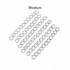 100 pièces/Lot 50mm 70mm Chaînes de Queue en Gros Chaîne d'Extension Allongée pour Bracelets Colliers Fabrication de Bijoux DIY Vente en Gros