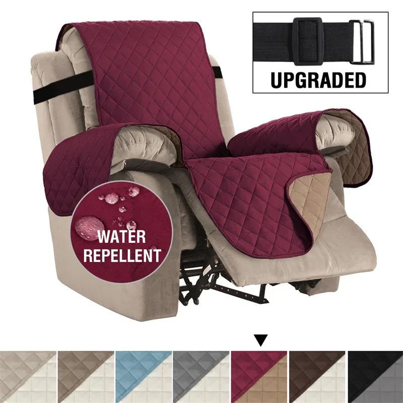 1/2/3 Seater Recliner Sofa Cover Pet Kids Dog Sofa Mat Solid Lounger Couch Towel Armchair Covers  Relax Sofa Slipcovers