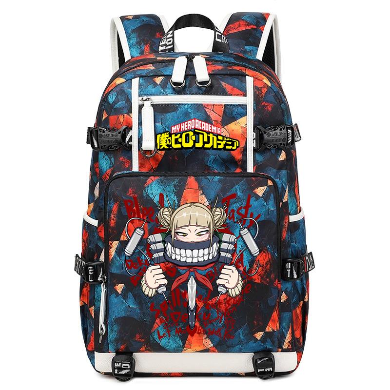 My Hero Academia Printed Rucksack Large Capacity School Bag Outdoor Book Backpack for Boys Girls Teens