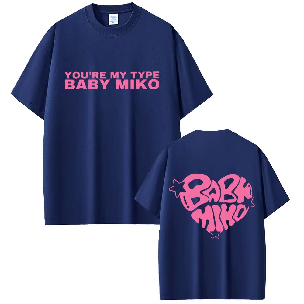 Young Miko Baby Miko Merch Tshirt Men Women Hip Hop Fashion Short Sleeve T Shirt Male Casual Pure Cotton Crewneck Tshirts