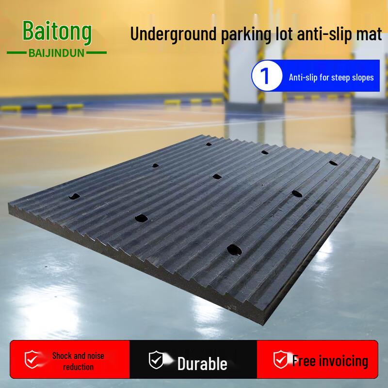 Heavy-Duty Rubber Garage Ramp Mat