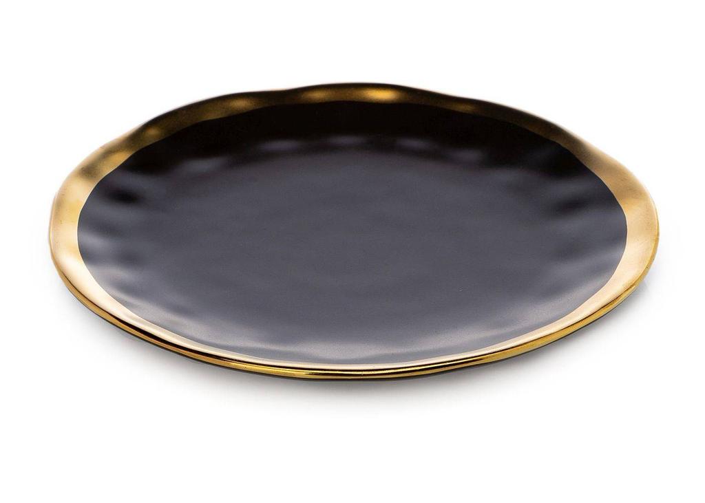 Lissa Black Gold Plate 20