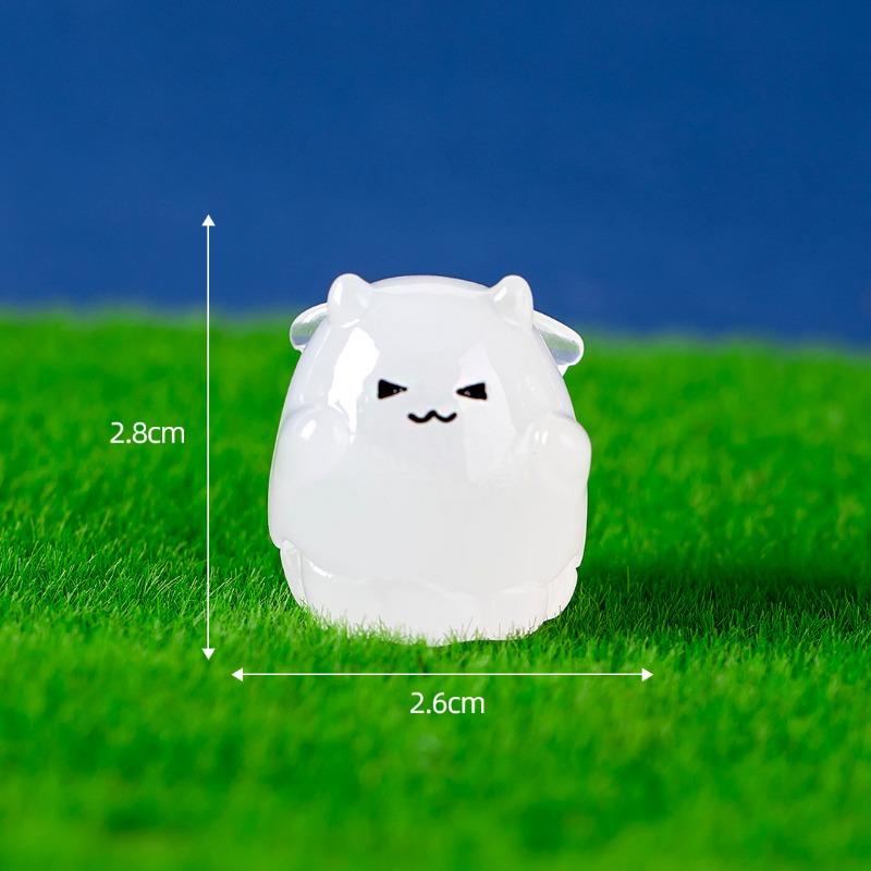 Micro-landscape Luminous Halloween Cute Ghost Devil Pumpkin Decorative Accessories Resin Small Ornaments