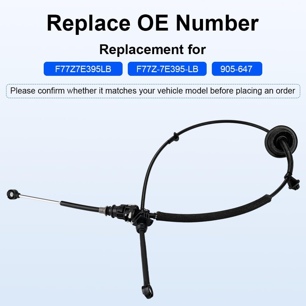 Transmission Shift Cable Replacement for F77Z-7E395-LB F77Z7E395LB 905-647 Compatible with Ford Explorer Sport Trac 2001-2005 Ford Ranger 1997-2003