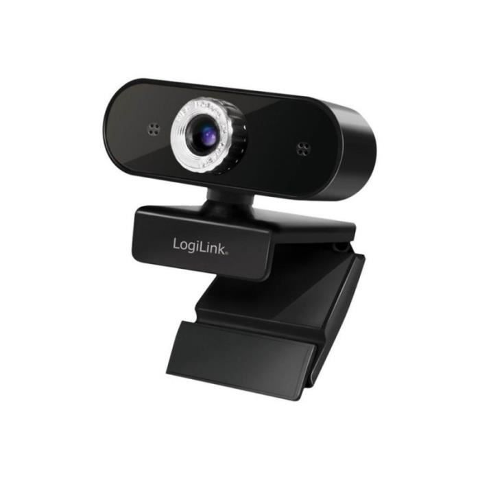 Webcam - Logilink - Full HD - Microphone intégré - Inclinaison et rotation - USB