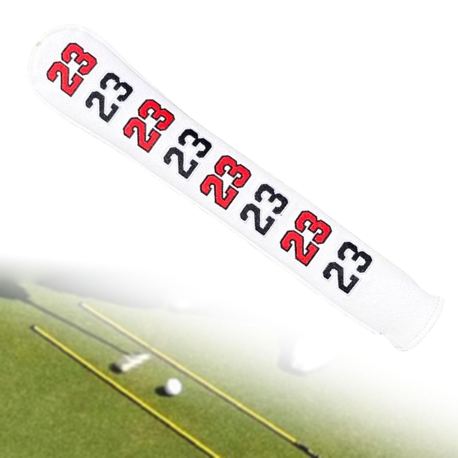 Golf Alignment Stick Cover Golf Head Cover Waterproof Protective Cover for Aiming Swing Trainer Exercise Golfer Equipment белый