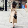 Long Trench Coat Women Thicken Double Breasted Waterproof British Female Windbreaker Coat