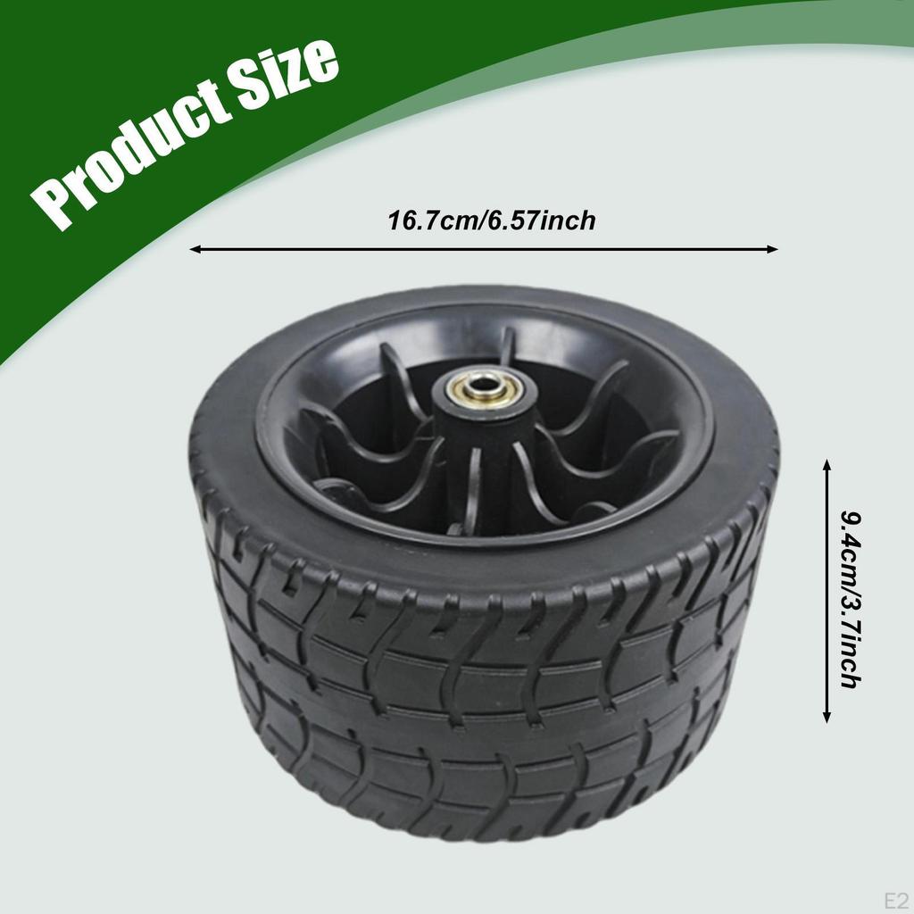 16,7 cm Wagenrad Ersatzrolle, Outdoor-Utility-Wagen für Einkäufe, Strandausflüge,