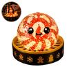 Slow Rebound Dumpling Toys 1/5Pcs Christmas Stress Relief Toy, LED Glowing Squeeze Toy with Steamer, Santa Snowman Reindeer Gingerbread Man