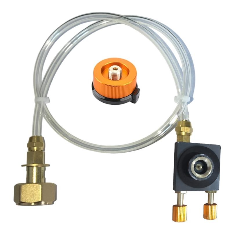 Langlebigkeit Gasanschlüsse Universeller Gasadapter Campingkocher Kartuschenkonverter für sicheres und bequemes Kochen im Freien