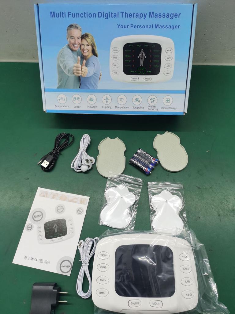 Dual Output Meridian Massager, Multi-functional Color Screen Meridian Massager, Electronic Pulse Color Screen Physiotherapy Instrument