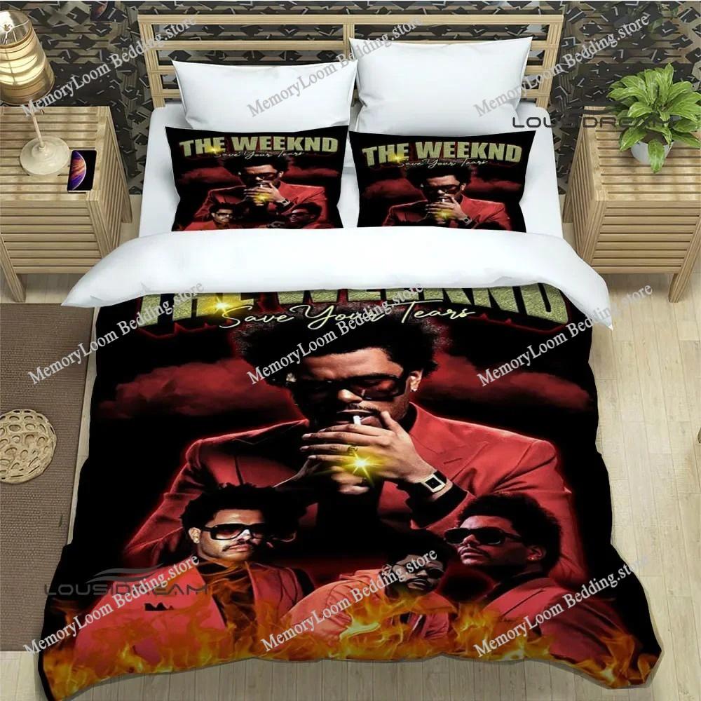 Singer Style Trendy The Weeknd Bedding Set Twin/Full/Queen Size Duvet Cover Pillowcase Soft Bedroom Set Home Textileextile