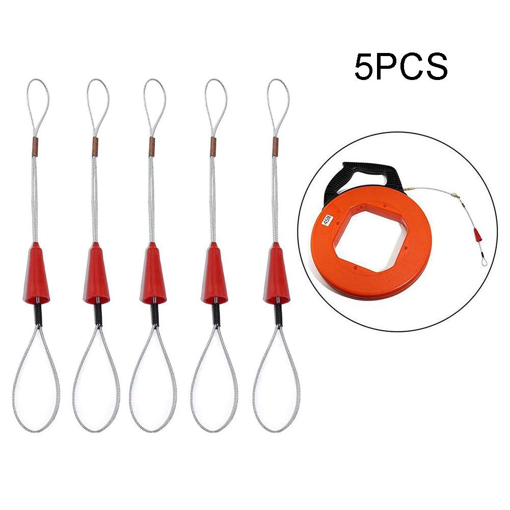 

Non Slip Fish Tape Puller Prevents Wire Breaking Firmly Connects Wire and Fish Tape 5x Fish Shaped Buckle Set for Convenience красный