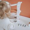 Edute Slope Toy: Cars slide down a slope, fostering concentration and predictive skills. LabelLabel Car Slider Wooden Car Toy for 1-2 year olds, Birth