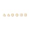 S925 Silver French Retro Cat's Eye Geometric Stud Earrings Set – Simple & Elegant Women's Accessories