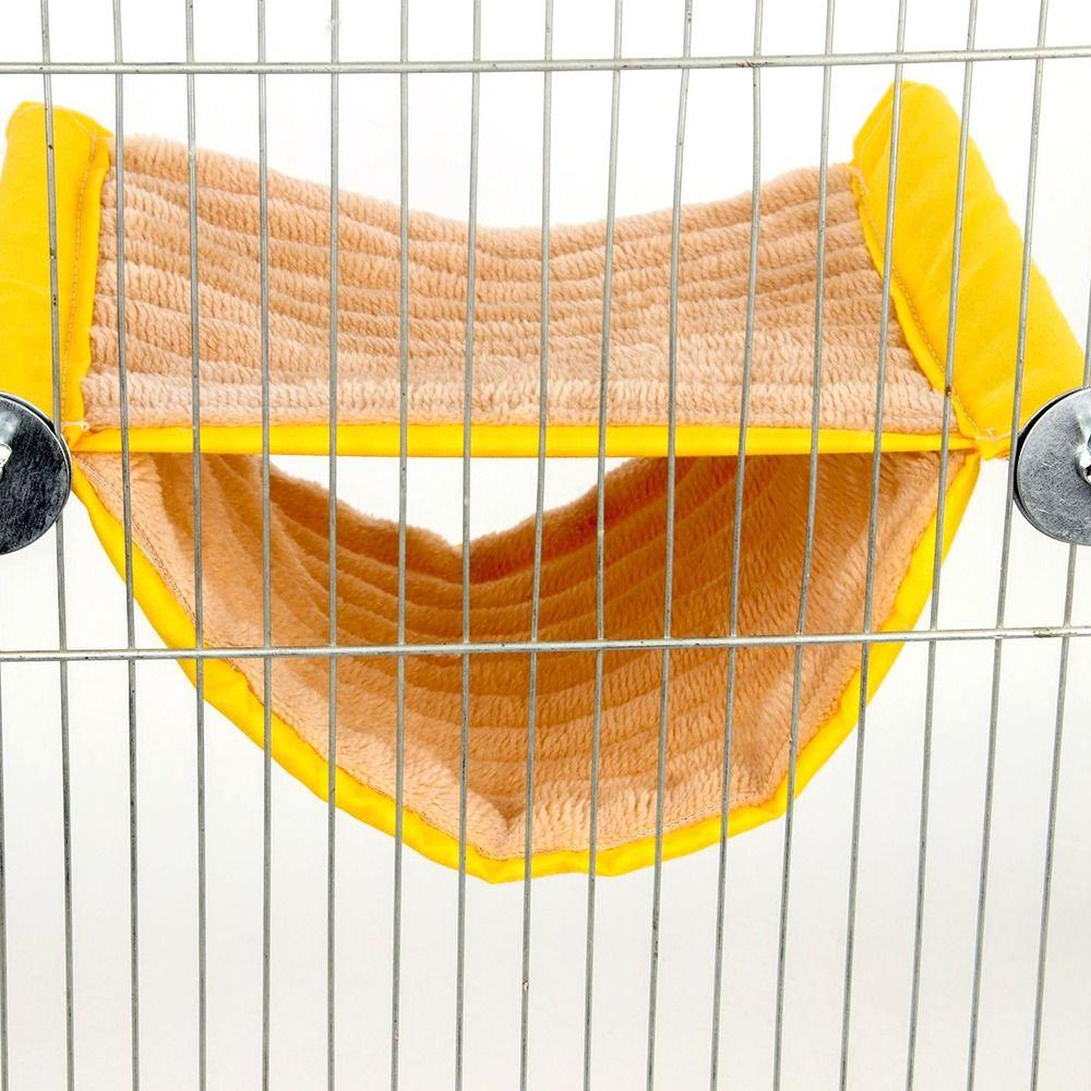 Plush Hamster House Cockatiel Cage Perch Sleeping Bed Parrot Tent Bird Snuggle Hut Hanging Hammock