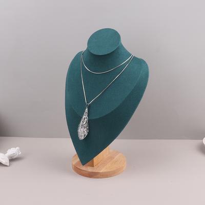 Velvet Portrait Necklace Display Pendant Organizer Jewelry Display Stand Jewelry Mannequin Bust Necklace Pendant Window Display