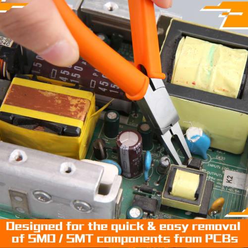 SPEEDWOX 112mm Plastic End Nippers, Small, Powerful, Straight Blade, Precision End Nippers for Plastic, Printed Circuit Boards, Miniature End Nippers,