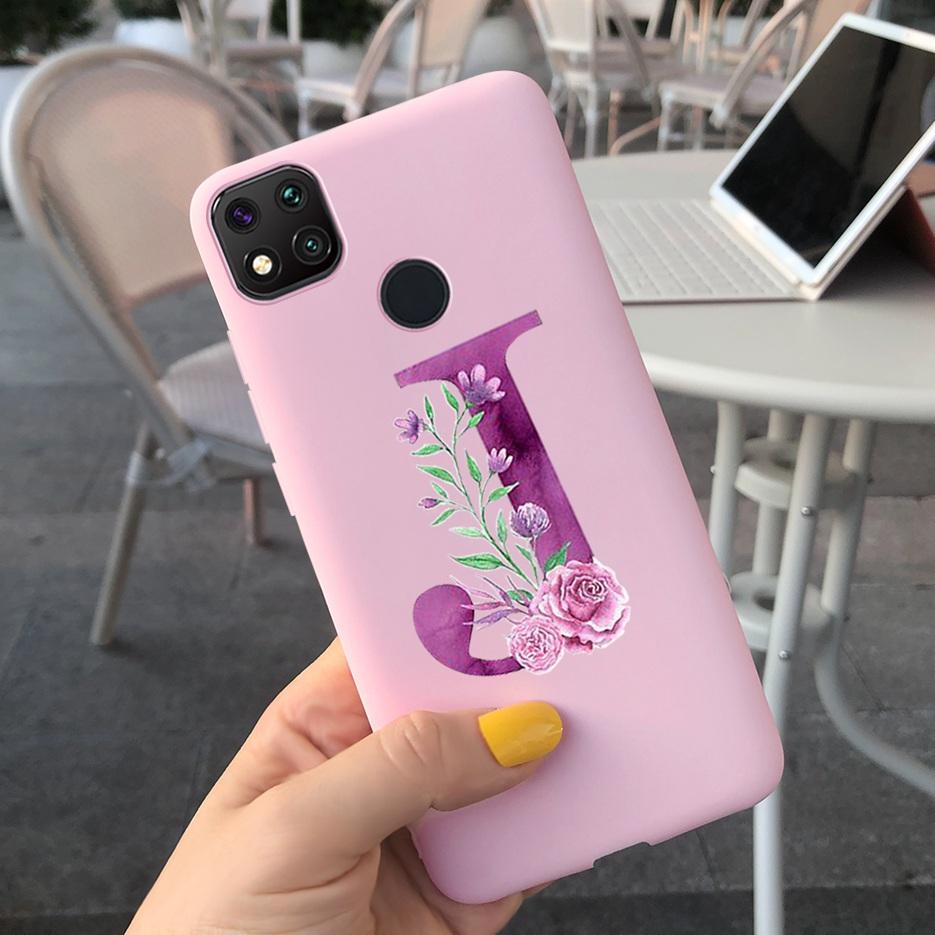Luxury Letters Case For Xiaomi Redmi 9C 9 C NFC Case Shockproof Bumper Soft Phone Case For Redmi 9 9c 9a Redmi9A 9C 9 Back Cover