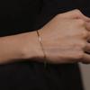 [14k]_halo Chip Chain Bracelet.