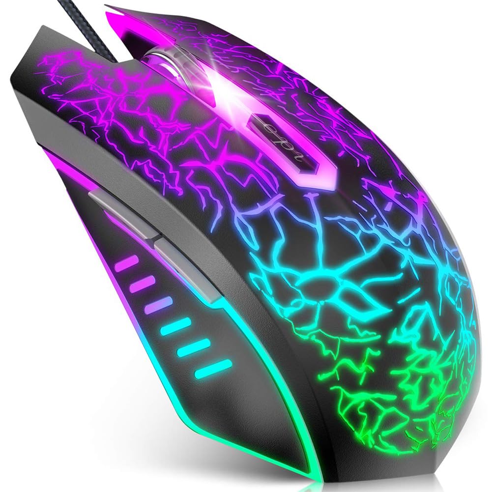 

Gaming Optical 7 RGB High 4 Levels of DPI 6 Programmable USB Gaming Compatible with Black VersionTECH. Mouse, Wired, Mouse, Colors, Light, Precision, чорний