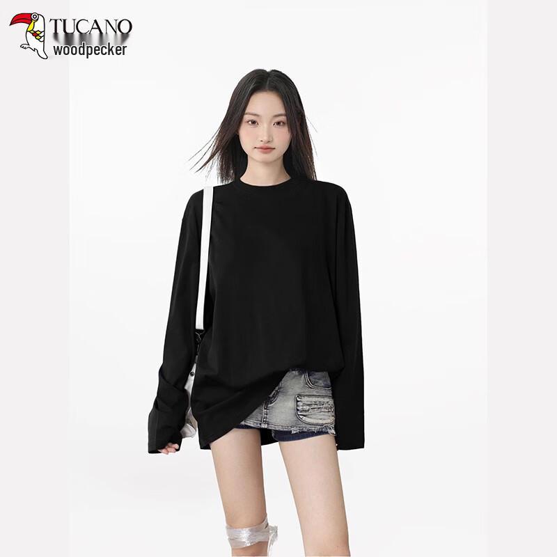 Women's Pure Cotton Long Sleeve Round Neck T-shirt