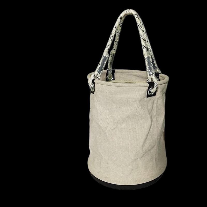 Li Shen Hard-Bottom Canvas Cylindrical Tool Bag