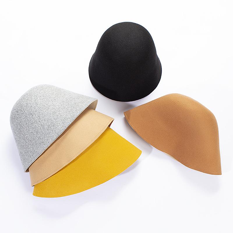 Double Sided Women's Autumn and Winter Fisherman Hat Bucket Hat Korean Version Winter Windproof Hat