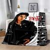Michael Jackson Retro Printed  HD Blanket Soft Throw Blanket for Home Bedroom Bed Sofa Travel Office Solid Cover Blanket  Adults