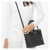 Michael Kors Jet Set Travel Signature Logo Pendant Print Coated Canvas Tote Bag Tote Bag Shopping Bag Shoulder Crossbody Handbag Women's Black