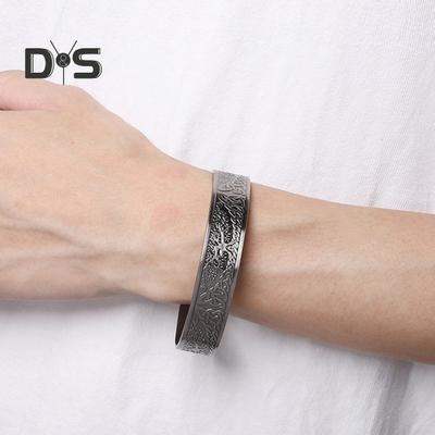 Pulsera abierta para mujer, brazalete ajustable, aleación de zinc, reduce la fatiga, la tensión muscular, alivia el dolor en las articulaciones, brazalete de relajación para mujer