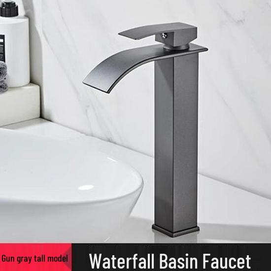 Hot & Cold Dual Use Waterfall Bathroom Sink Faucet