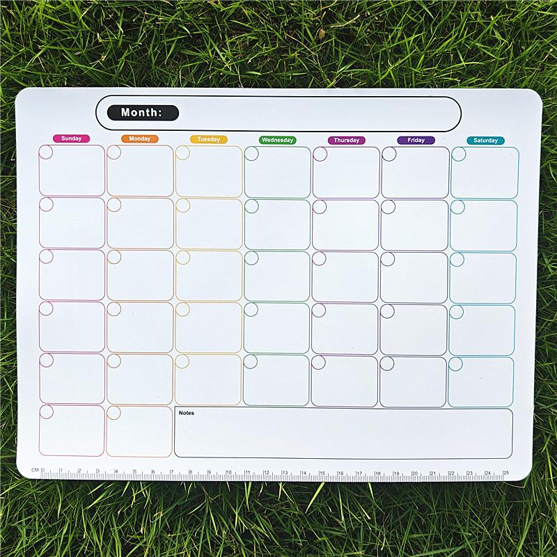 Stylish Magnetic Dry Erase Calendar - Versatile Monthly Planner For Refrigerator - Easy Kitchen Organization & Decor