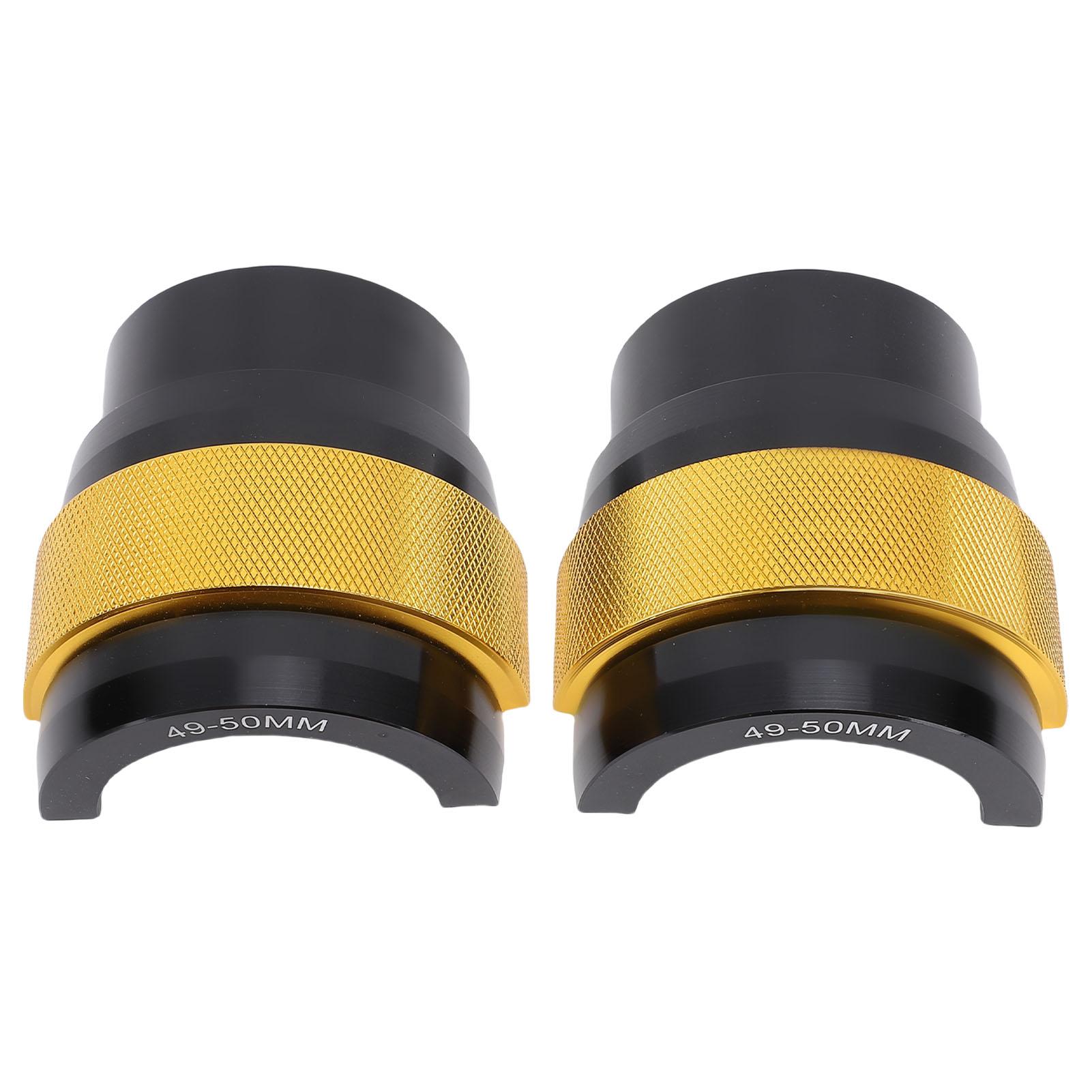 

2PCS Front Fork Oil Seal Driver Tool CNC Aluminum Alloy Fork Seal Installation Tool Universal for