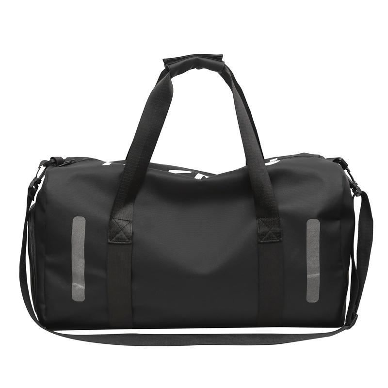 Sports bag trendy couple large-capacity portable travel bag dry and wet separation sleeve pull rod moving fitness bag