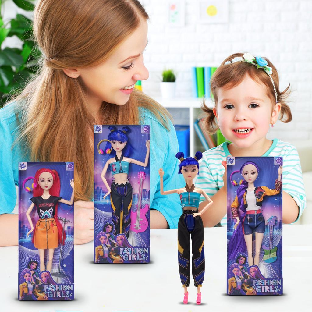Fashionable Plastic Doll Figures Collection With Unique Stylish Outfits And Colorful Hairstyles Perfect Gift For Kids To And Creat
