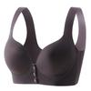 Seamless Underwear Women's Front-buttoned Bra No Underwire Gathering Bra Thin Vest Bra Push Up Bra