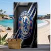 Пляжний рушник з принтом Chelsea FC, швидковисихаючий, м'який, портативний, великий прямокутний пляжний килимок для подорожей, басейну