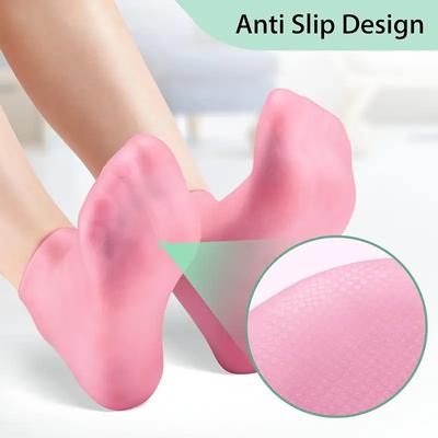 Silicone Gel Moisturizing Socks Aloe Socks Pedicure Socks For Dry Cracked Feet Heel And Softening Rough And Dead Skin