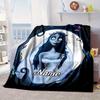 Benutzerdefinierter Name Corpse Bride Kunstdecke Bett Sofa Decke Flanelldecke für Camping, Wandern, Picknick Zubehör, Geschenk für Familie und Freunde