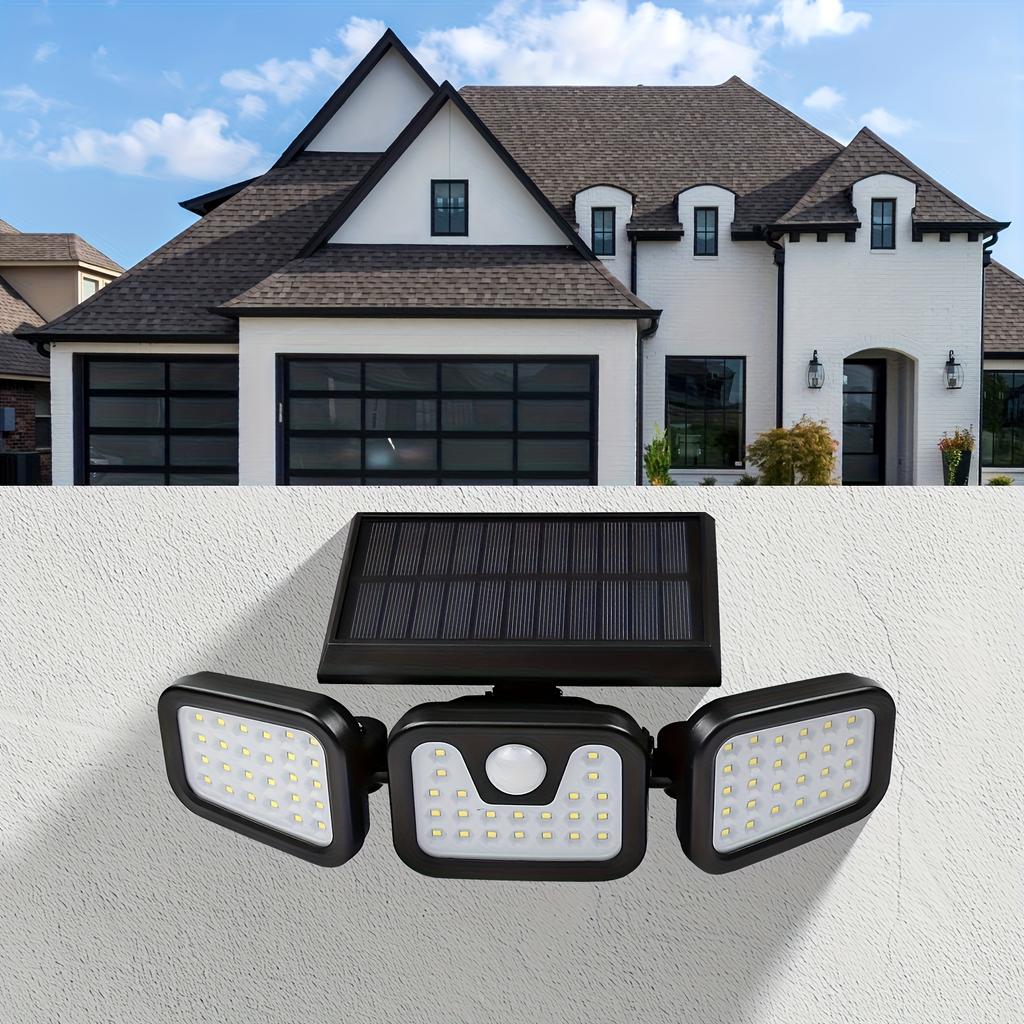 1PC Solar Wall Light Human Body Induction Outdoor Light Free Rotation Garden Light Waterproof Lighting Small Street Light