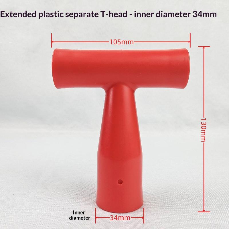1Pcs D/T Shaped Grip Plastic Shovel Handle Replacement For Garden Shovel Grip Digging Rake Tool Red Shovel Handle