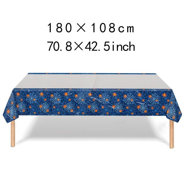 Halloween Character Waterproof PE Tablecloth for Indoor Party Decoration