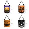 Halloween Pumpkin Bag With Cartoon Design For Trick Or Treat Candy Collecting