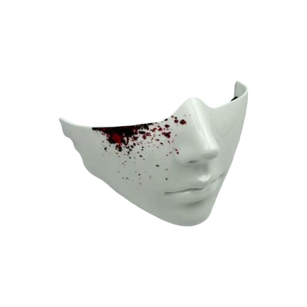 Lightweight Shell Half Face Mask Smooth Edges Realistic Face Fashion Masquerade Mask