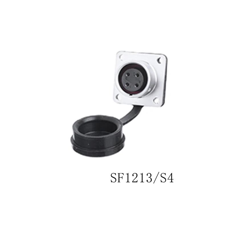 WEIPU SF12 Waterproof M12 2 3 4 5 6 7 9 Pin Wire Cable Aviation Connector Docking Back Nut Male Plug Female Socket Panel Mount