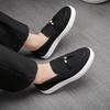 Fashion Trend Designer Britain Comfort Retro Pointed Tassels Suede Wedding Leather Shoes Men Walk Sneakers Daily Commute Casual Loafers